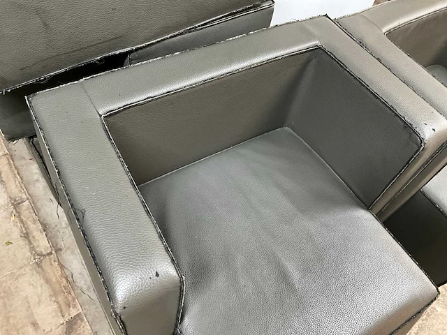 Kunstlederen bankje (6x) - afbeelding 5 van  5