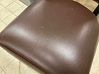 Kunstlederen halfhoge barkrukken (2x) - afbeelding 4 van  5