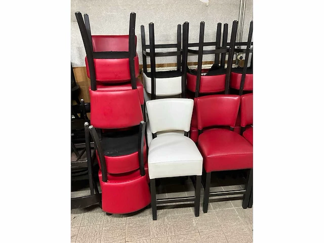 Kunstlederen halfhoge barstoelen (3x) - afbeelding 6 van  6