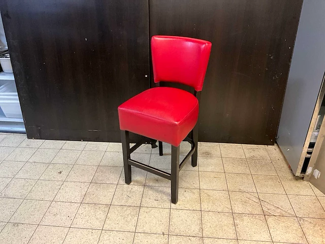 Kunstlederen halfhoge barstoelen (6x) - afbeelding 1 van  6