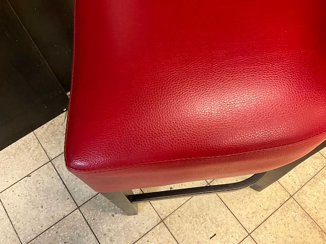 Kunstlederen halfhoge barstoelen (6x) - afbeelding 4 van  6