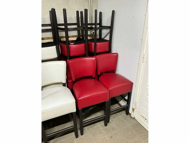 Kunstlederen halfhoge barstoelen (6x) - afbeelding 6 van  6