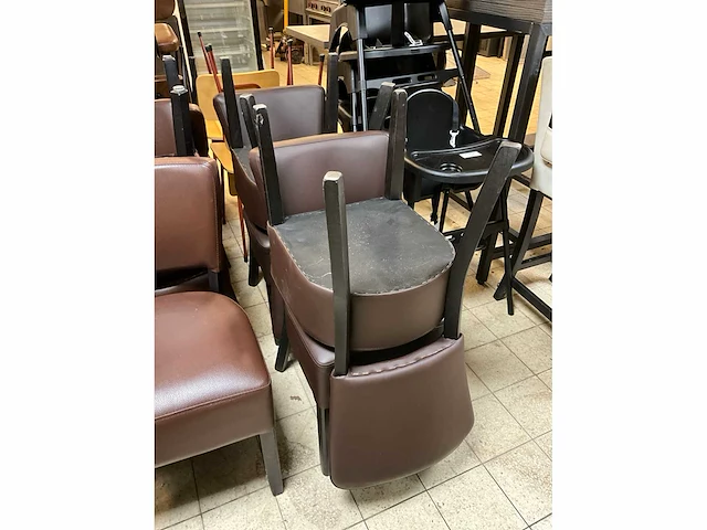 Kunstlederen restaurantstoel (4x) - afbeelding 5 van  5