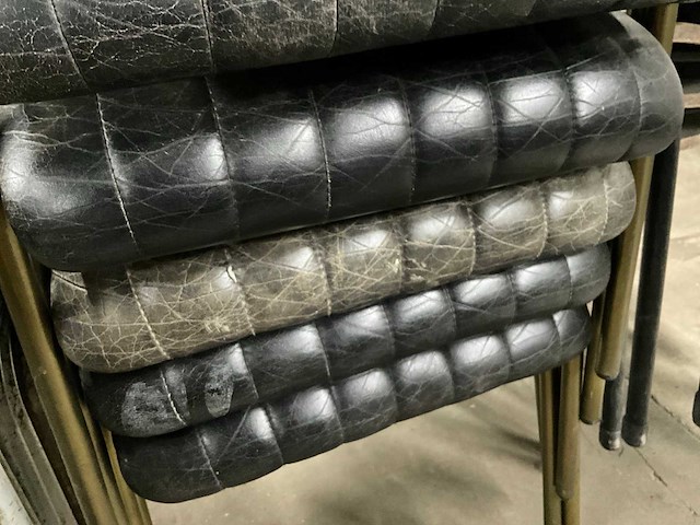 Kunstlederen restaurantstoelen (6x) - afbeelding 6 van  7