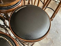 Kunstlederen thonet barkrukken (12x) - afbeelding 6 van  7