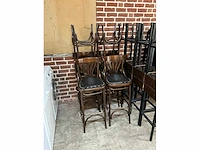 Kunstlederen thonet barkrukken (6x) - afbeelding 2 van  7
