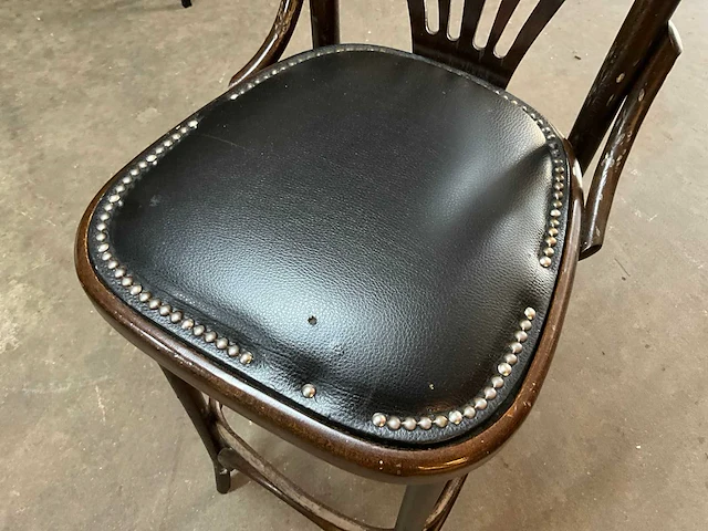 Kunstlederen thonet barkrukken (6x) - afbeelding 5 van  7