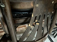 Kunstlederen thonet barkrukken (6x) - afbeelding 6 van  7