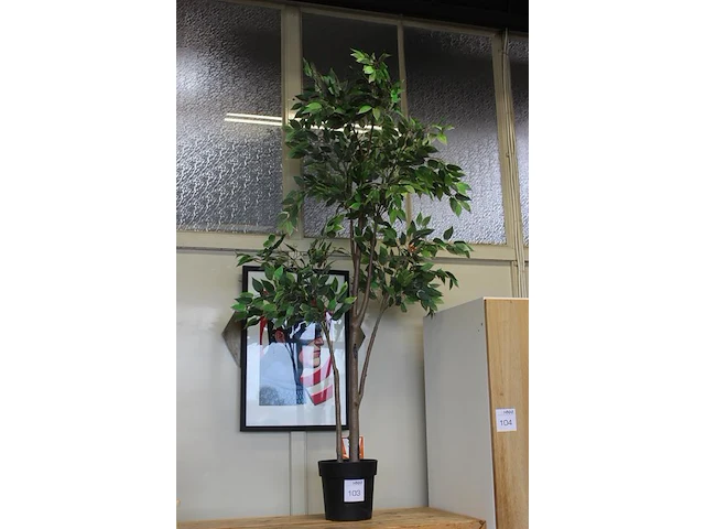 Kunstplant in pot hoogte 160 cm. - afbeelding 2 van  2