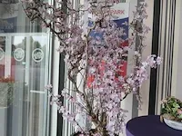 Kunstplant in pot met statafel - afbeelding 2 van  7