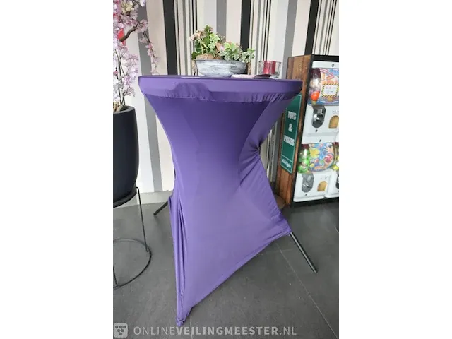 Kunstplant in pot met statafel - afbeelding 6 van  7