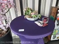 Kunstplant in pot met statafel - afbeelding 7 van  7