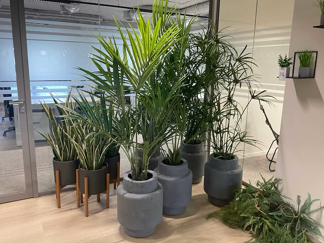 Kunstplant met pot (8x) - afbeelding 5 van  6