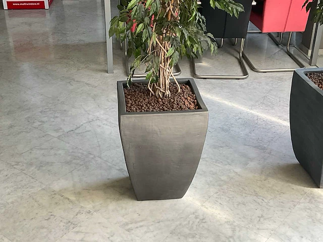 Kunstplant met pot - afbeelding 3 van  3
