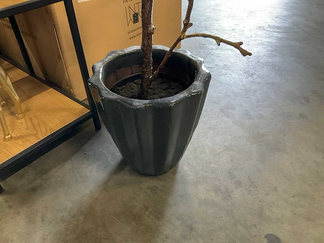 Kunstplant met pot - afbeelding 2 van  3