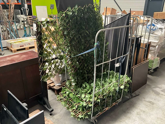 Kunstplant wanddecoratie (12x) - afbeelding 5 van  13