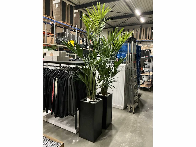 Kunstplanten met pot (2x) - afbeelding 2 van  3