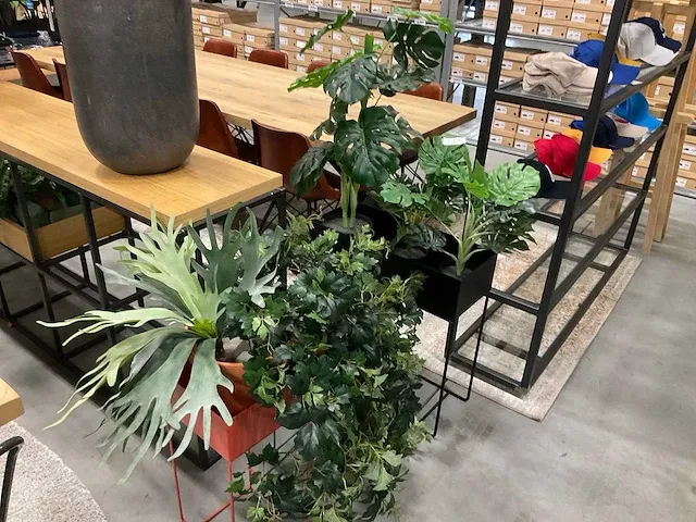 Kunstplanten met pot (3x) - afbeelding 1 van  3