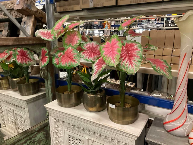 Kunstplanten met pot (3x) - afbeelding 1 van  3
