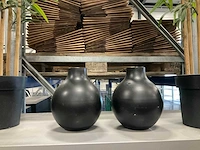Kunstplanten met pot en 2 vazen - afbeelding 2 van  2
