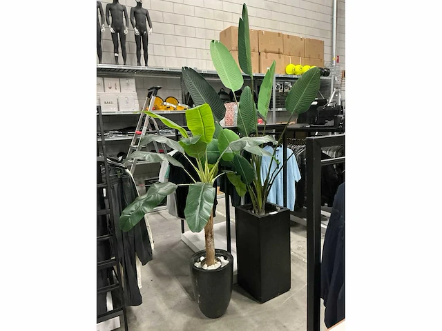 Kunstplanten met potten (2x) - afbeelding 2 van  2