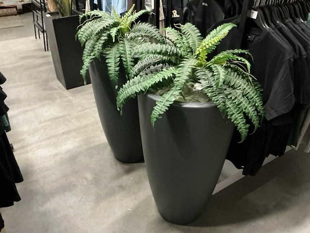 Kunstplanten met potten (2x) - afbeelding 1 van  2