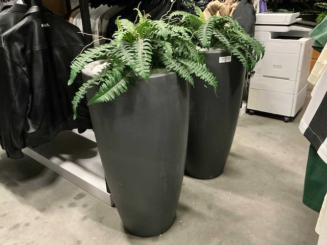 Kunstplanten met potten (2x) - afbeelding 2 van  2