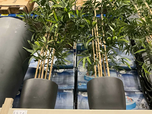 Kunstplanten met potten (3x) - afbeelding 2 van  3