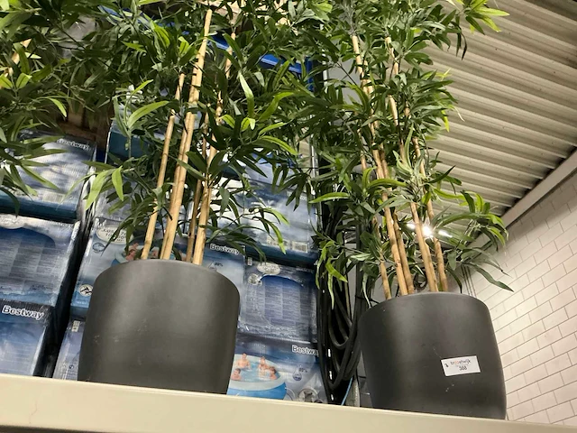Kunstplanten met potten (3x) - afbeelding 3 van  3