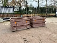 Kunststof bloembakken 2 stuks - afbeelding 1 van  1