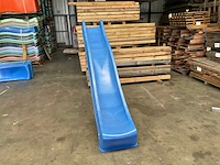 Kunststof glijbaan - blauw - 290 cm - afbeelding 4 van  6