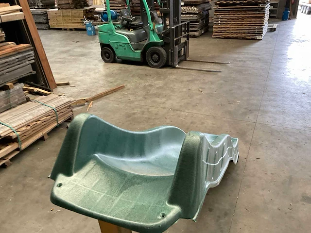 Kunststof glijbaan - groen - 290 cm - afbeelding 4 van  6