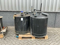 Kunststof opslagtank (2x) - afbeelding 1 van  6
