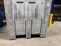 Kunststof pallet box grijs - afbeelding 1 van  4