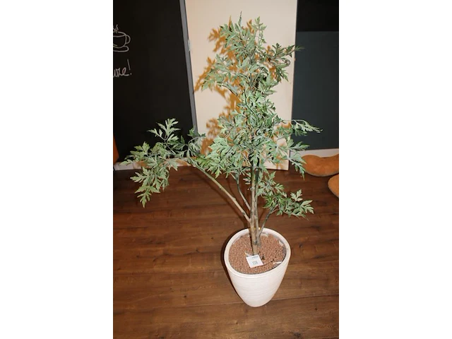 Kunststof plant in pot met hoogte 150 cm. - afbeelding 2 van  3