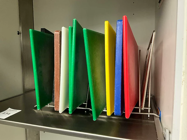 Kunststof snijplank (12x) - afbeelding 2 van  2