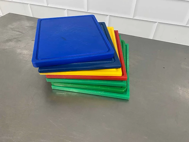 Kunststof snijplank (7x) - afbeelding 1 van  2