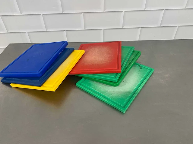 Kunststof snijplank (7x) - afbeelding 2 van  2