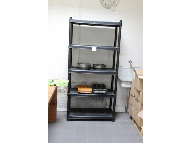 Kunststof stelling met afmeting 90 x 40 x 185 cm. let op: exclusief inhoud. - afbeelding 2 van  2