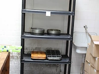 Kunststof stelling met afmeting 90 x 40 x 185 cm. let op: exclusief inhoud. - afbeelding 2 van  2