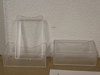 Kunststoffen visitekaartbakjes in doos - afbeelding 2 van  2