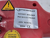 Kunststoflasapparaat - 20-63mm - 230v, rothenberger, roweld p63-s6, 2012 - afbeelding 5 van  7