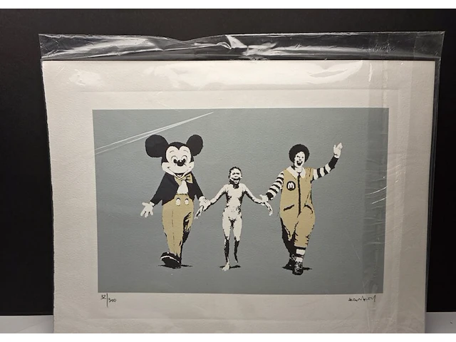 Kunstwerk banksy napalm (zeefdruk), 2004 - afbeelding 1 van  57