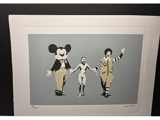 Kunstwerk banksy napalm (zeefdruk), 2004 - afbeelding 23 van  57