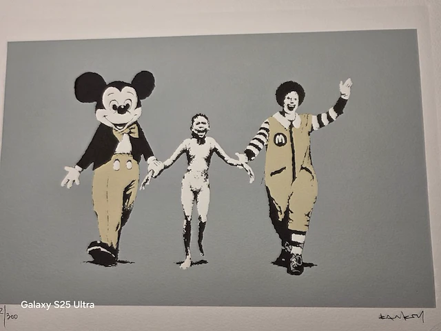 Kunstwerk banksy napalm (zeefdruk), 2004 - afbeelding 44 van  57