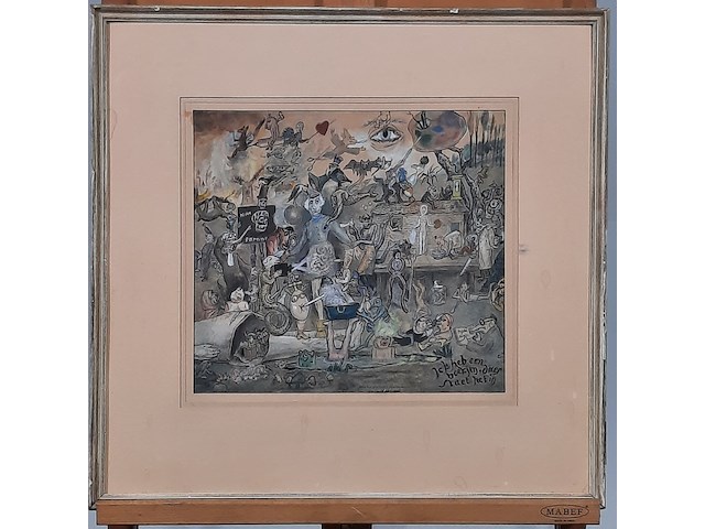 Kunstwerk, cornelis veth, je hebt een boekjen, daer staet het in, 1947 - afbeelding 1 van  8