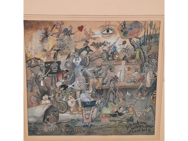 Kunstwerk, cornelis veth, je hebt een boekjen, daer staet het in, 1947 - afbeelding 4 van  8