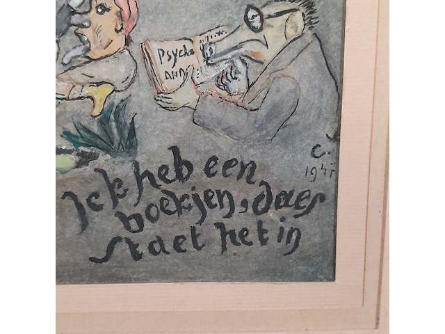 Kunstwerk, cornelis veth, je hebt een boekjen, daer staet het in, 1947 - afbeelding 6 van  8