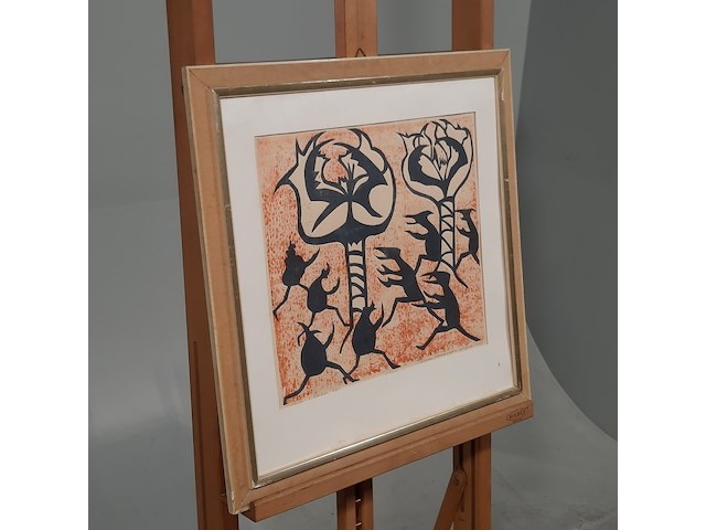 Kunstwerk, h. stammeshaus, mellicta's en erebi's - 4/25, 1967 - afbeelding 2 van  9