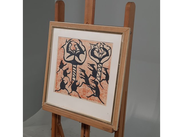 Kunstwerk, h. stammeshaus, mellicta's en erebi's - 4/25, 1967 - afbeelding 3 van  9